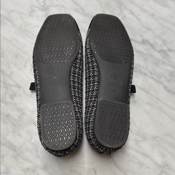 VIVAIA Square Toe Margot Mary Jane in Black and White Size 40/US9 - Picture 8 of 10